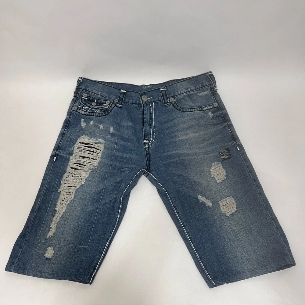 True Religion Denim‎ Jean Short Straight Stretch